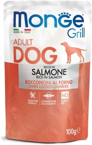 MONGE Grill Dog Busta Multipack 24x100G SALMONE