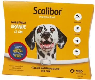 SCALIBOR Collare Antiparassitario per Cani 65CM