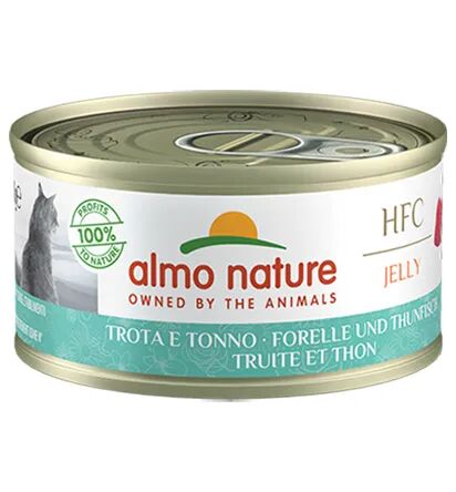 ALMO NATURE HFC Jelly Cat Lattina Multipack 24x70G TROTA E TONNO