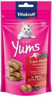 VITAKRAFT Snack Cat Yums con Anatra e Sambuco 40G