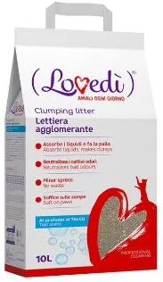 LOVEDI Lettiera Agglomerante Talco 10L