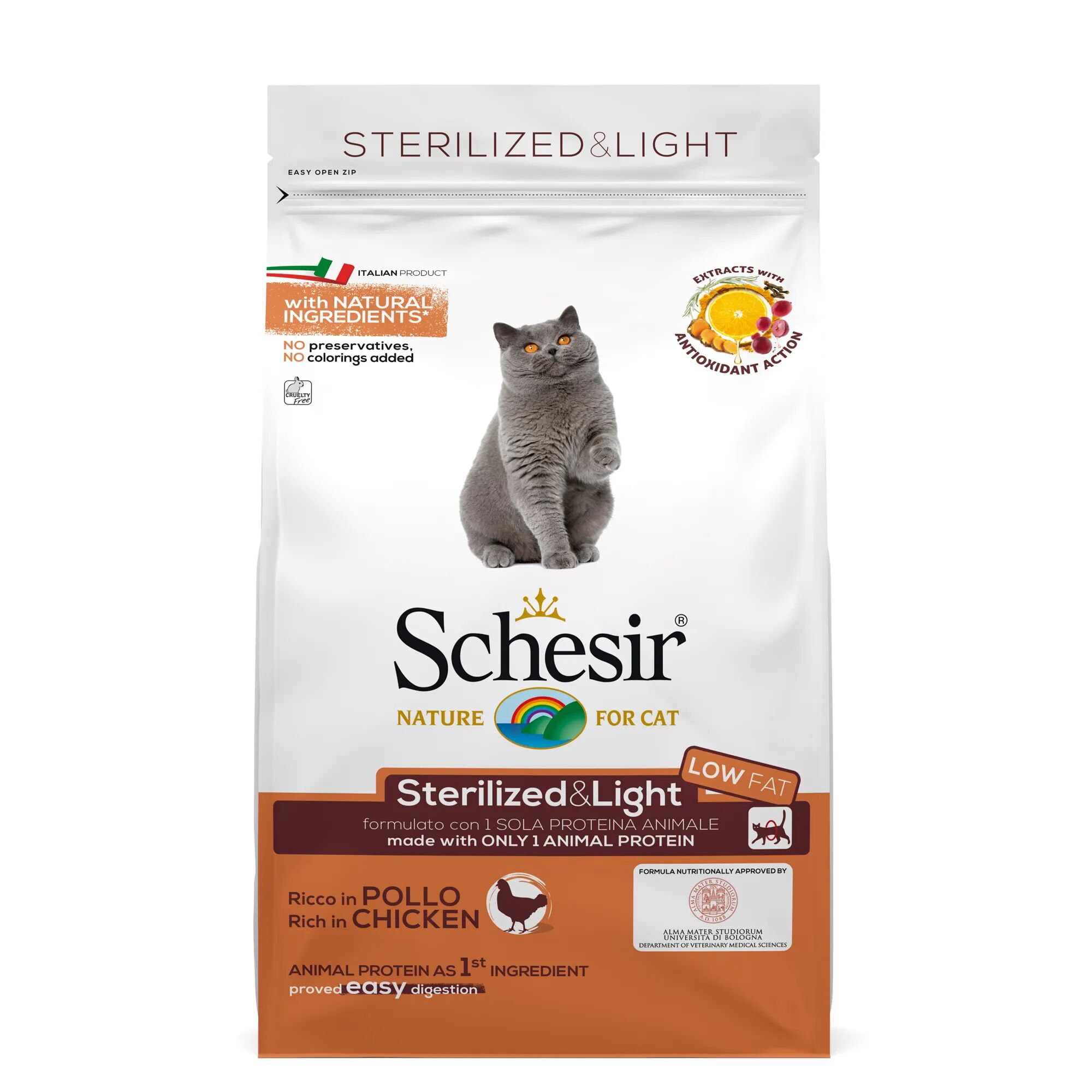 SCHESIR Cat Sterilized & Light al Pollo 1.5KG