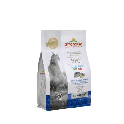 ALMO NATURE Cat HFC Sterilized Longevity Spigola 1.2KG