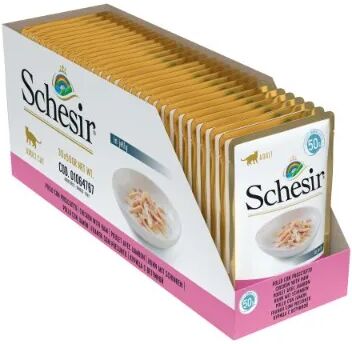 SCHESIR Cat Busta Multipack 30x50G POLLO CON PROSCIUTTO