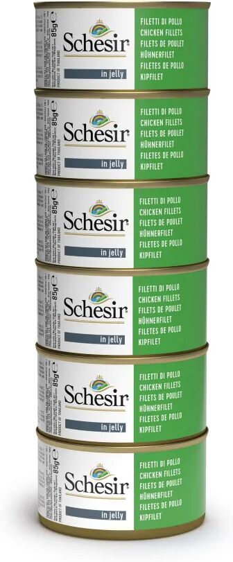 SCHESIR Cat Lattina Multipack 6x85G FILETTI DI POLLO