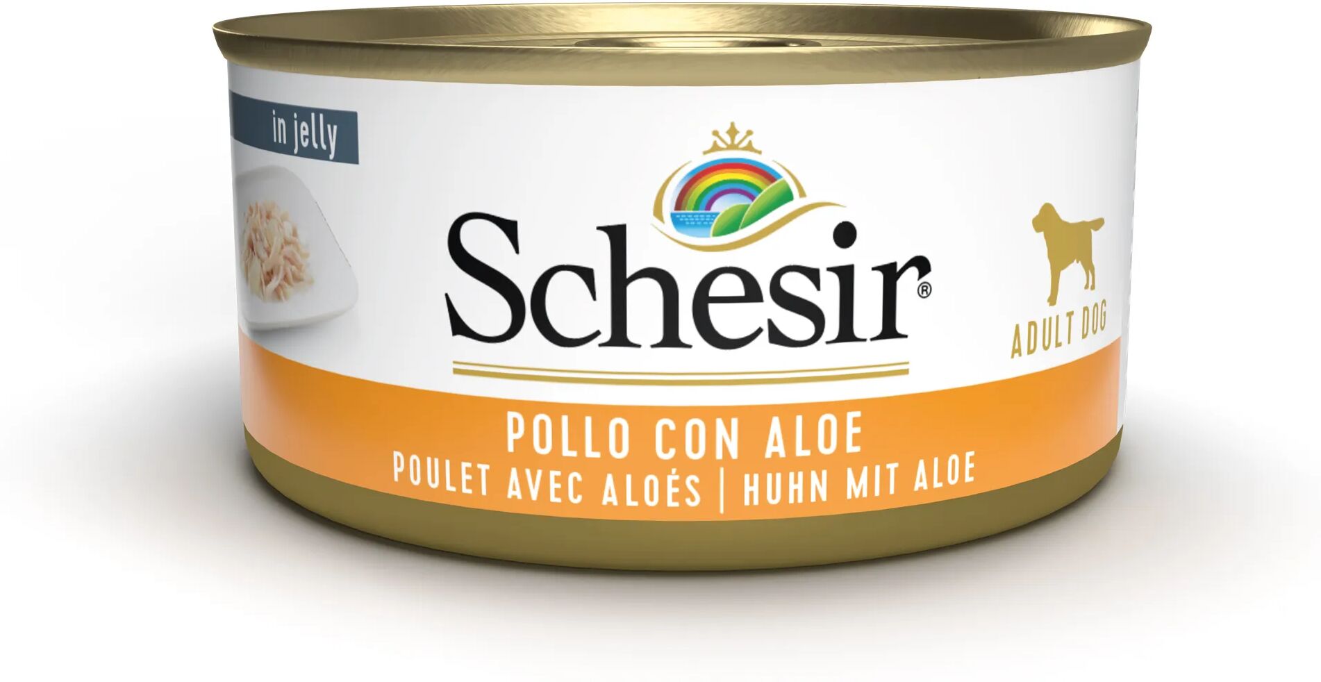 SCHESIR Dog Lattina Multipack 18x150G POLLO CON ALOE