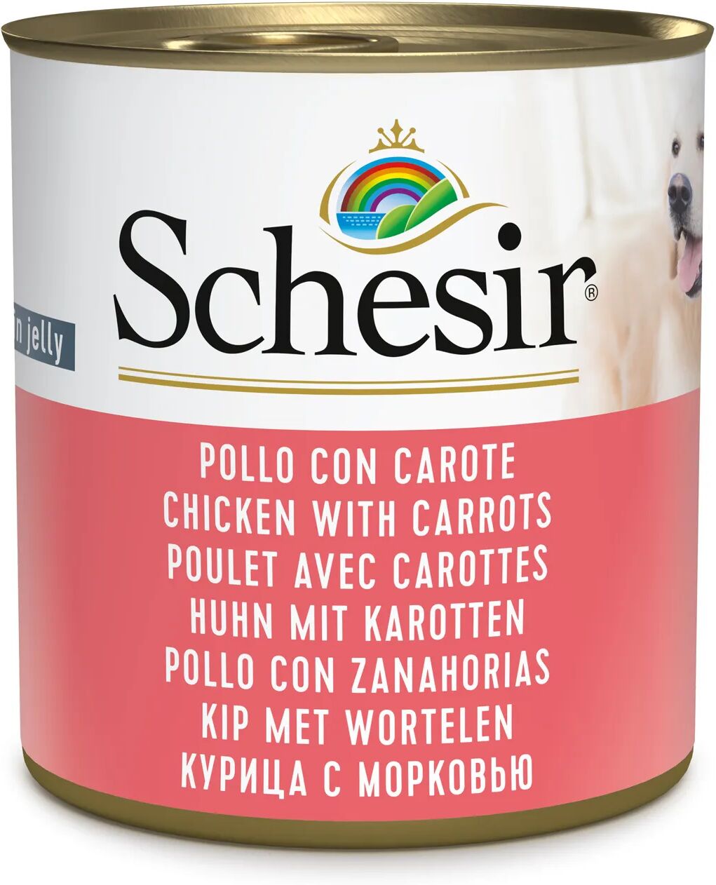 SCHESIR Dog Lattina Multipack 16x285G POLLO CON CAROTE