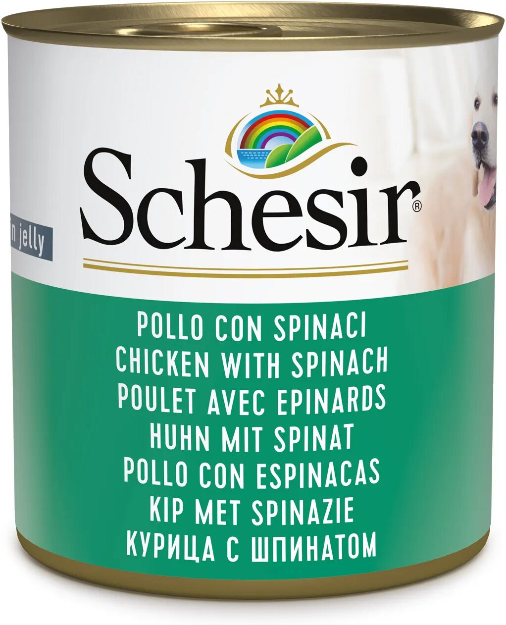 SCHESIR Dog Lattina Multipack 16x285G POLLO CON SPINACI