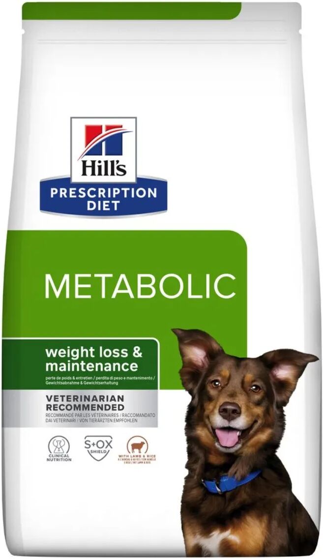 HILLS Hill's Prescription Diet Metabolic Alimento Secco per Cani con Agnello e Riso 1.5KG