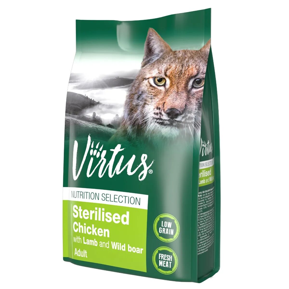 VIRTUS Cat Nutrition Selection Sterilised Pollo Agnello e Cinghiale 1.8KG