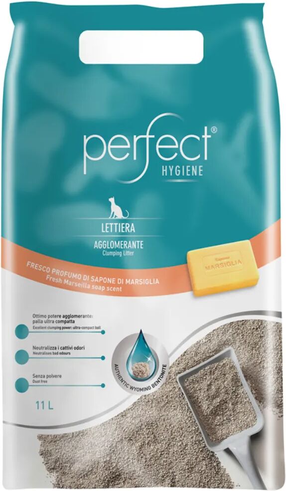 PERFECT Lettiera Gatto Agglomerante Ultra Clumping Marsiglia 11L