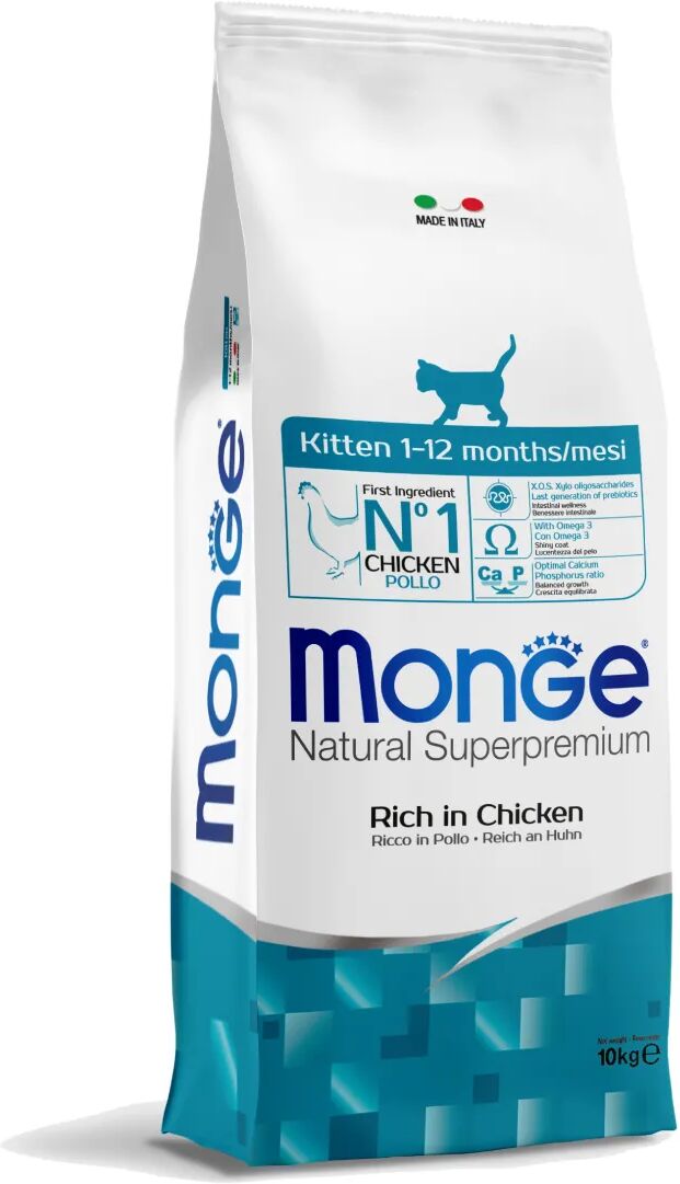 MONGE Kitten ricco di Pollo 10KG