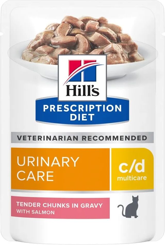 HILLS Hill's Prescription Diet c/d Urinary Care Alimento Umido per Gatti con Salmone 85G