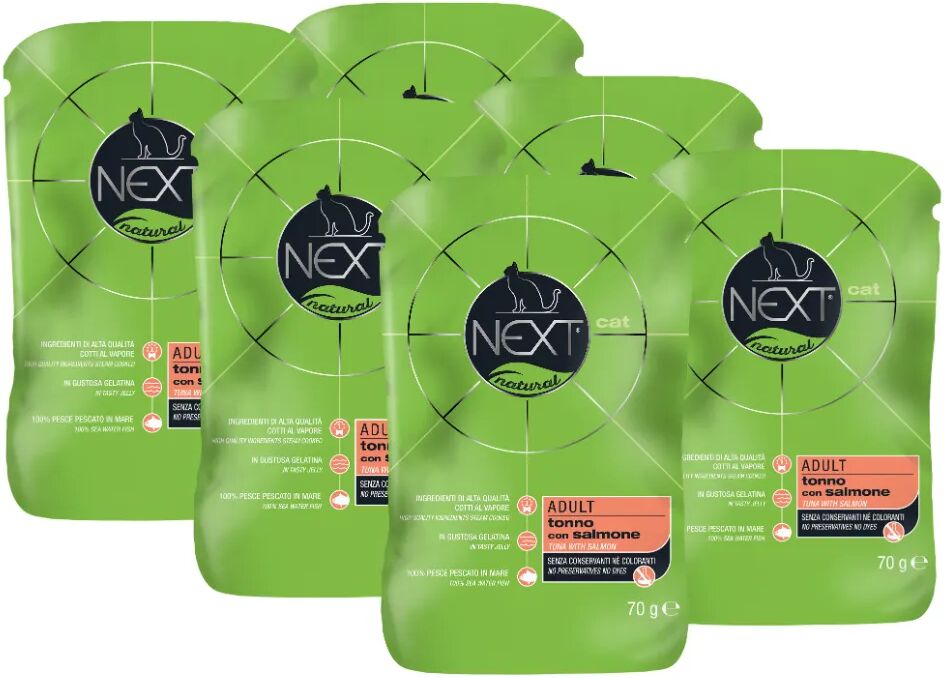 NEXT Cat Busta Multipack 6x70G TONNO CON SALMONE