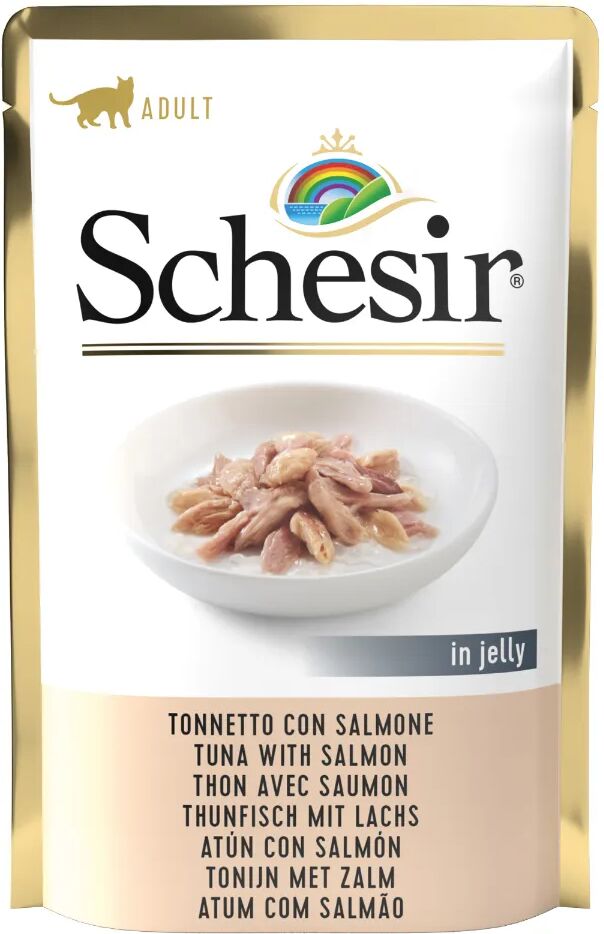 SCHESIR Cat Busta Multipack 6x85G TONNETTO CON SALMONE