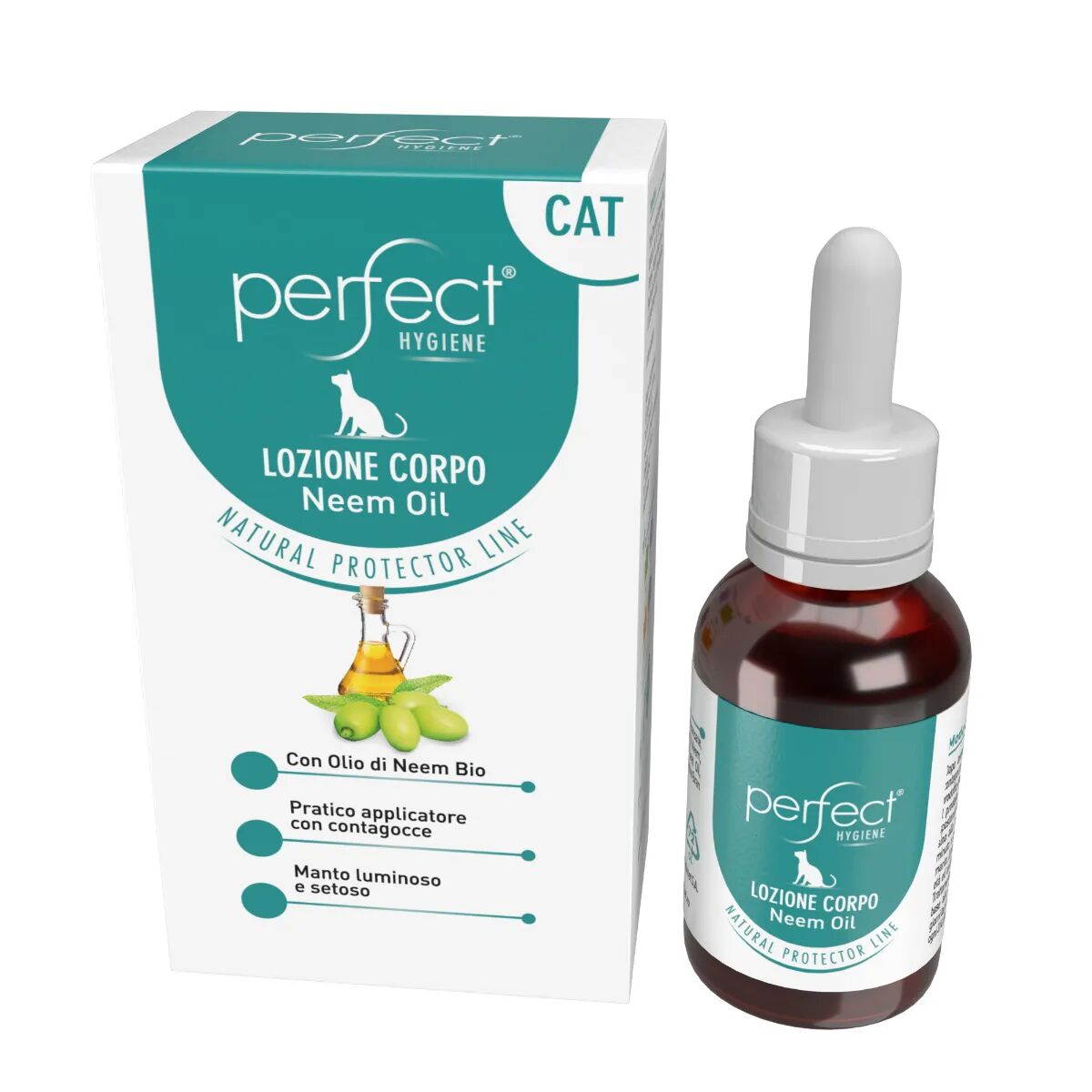 PERFECT Lozione Corpo Olio di Neem per Gatto 20ML