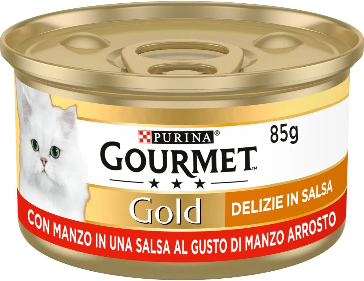 GOURMET Gold Delizie in Salsa Cat Lattina Multipack 24x85G MANZO