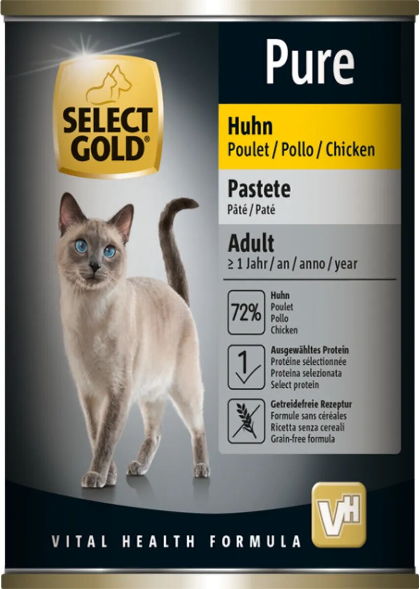 SELECT GOLD Pure Cat Adult Lattina 400G POLLO