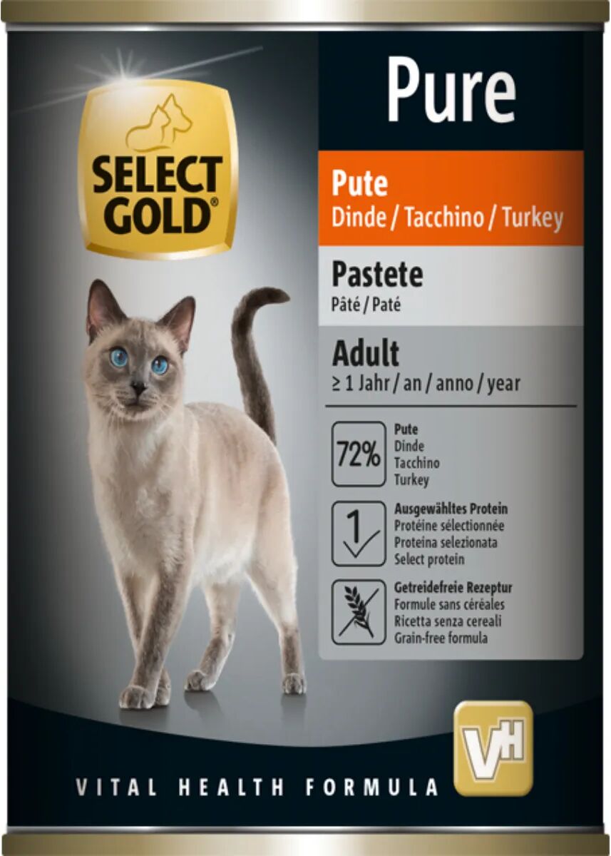 SELECT GOLD Pure Cat Adult Lattina 400G TACCHINO