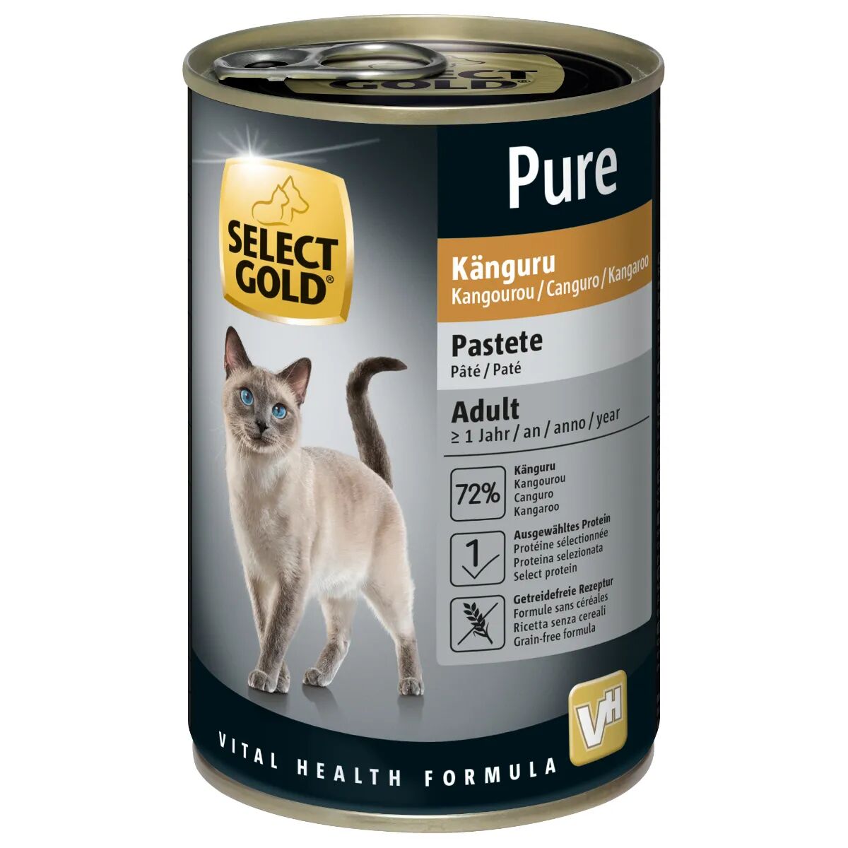 SELECT GOLD Pure Cat Adult Lattina 400G VITELLO