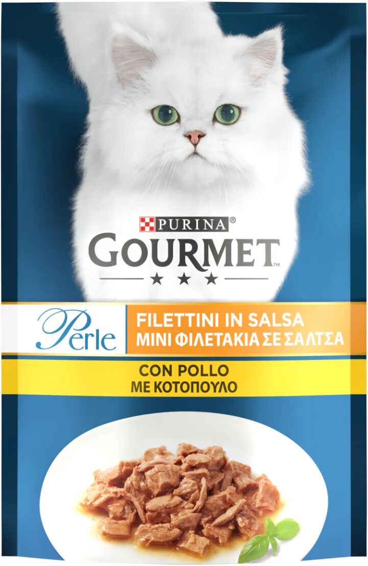 GOURMET Perle Filettini In Salsa Cat Busta Multipack 26x85G POLLO