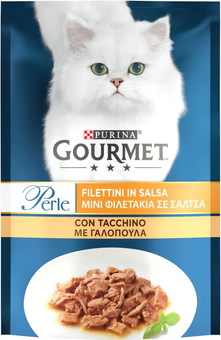 GOURMET Perle Filettini In Salsa Cat Busta Multipack 26x85G TACCHINO