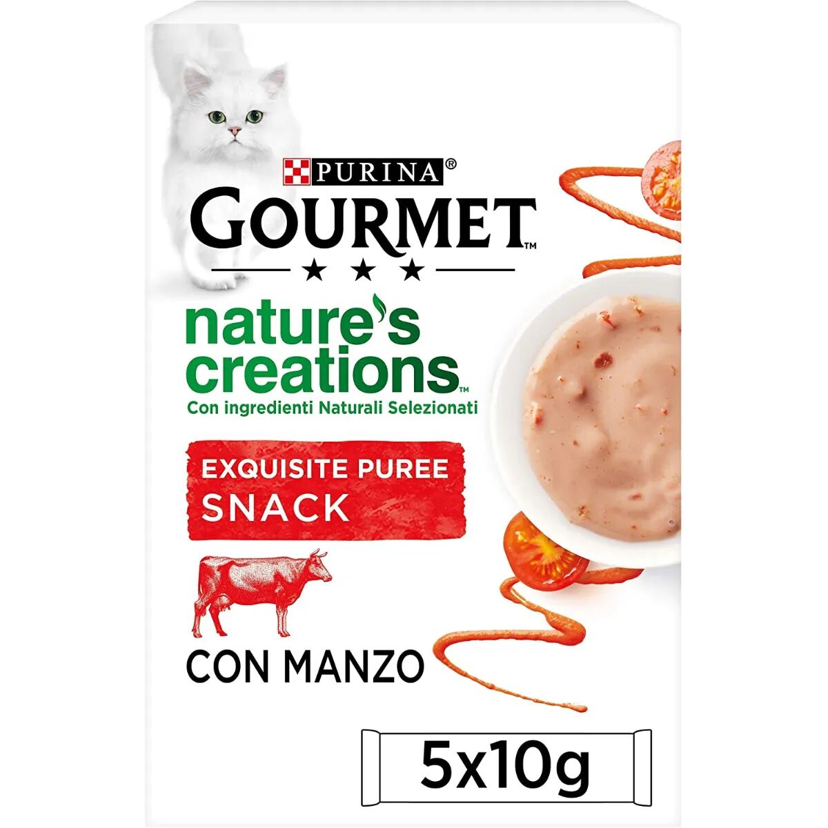 GOURMET Nature’s Creations Purè con Manzo e Pomodoro 5X10G