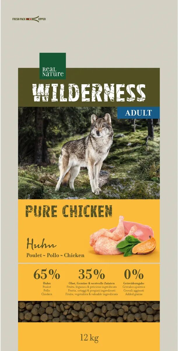 REAL NATURE Wilderness Purè Adult Pollo 12KG