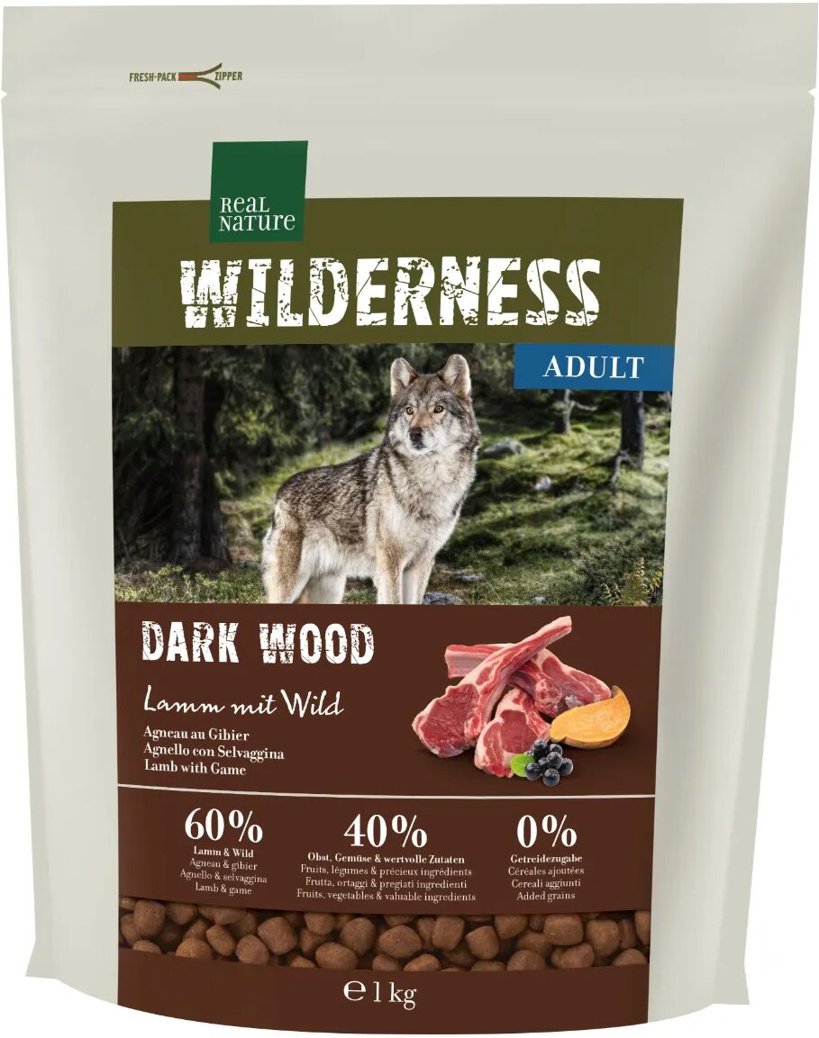 REAL NATURE Wilderness Dark Wood Adult Agnello 1KG