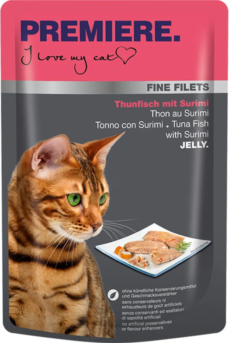 PREMIERE Fine Filets Cat Busta Multipack 24x100G TONNO CON SURIMI