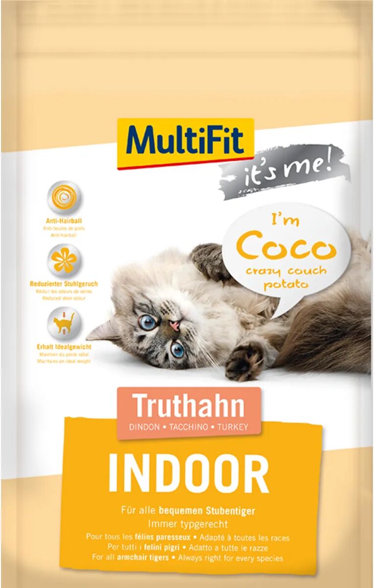 MULTIFIT per Gatto Indoor con Tacchino 1.4KG