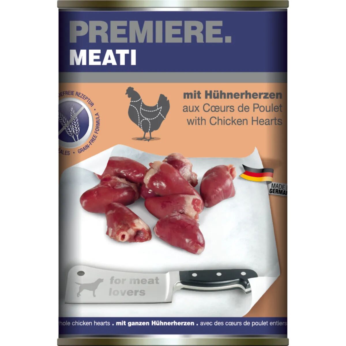 PREMIERE Meati Dog Lattina 400G CUORE DI POLLO