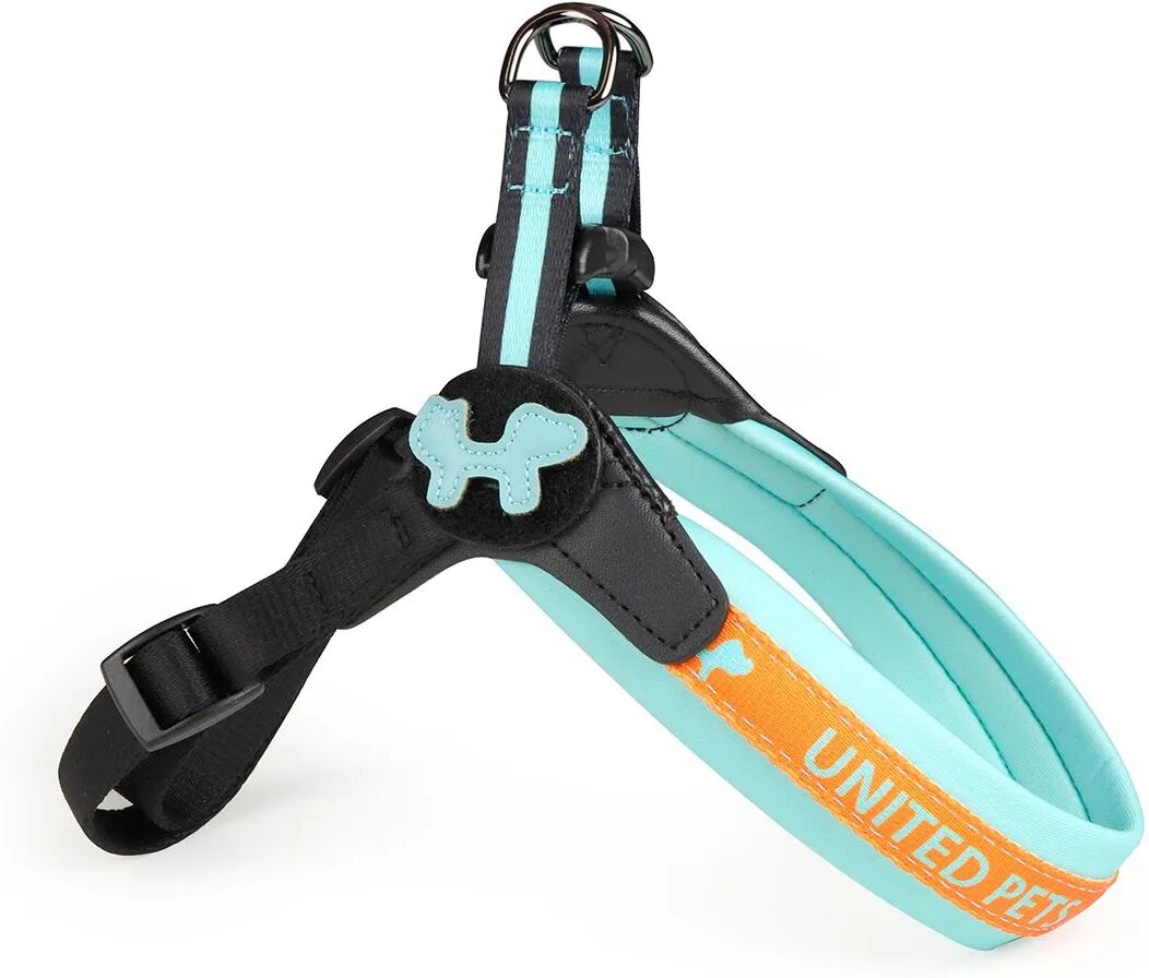 United Pettorina Complete Me in Nylon Arancione e Azzurra TG.1.5