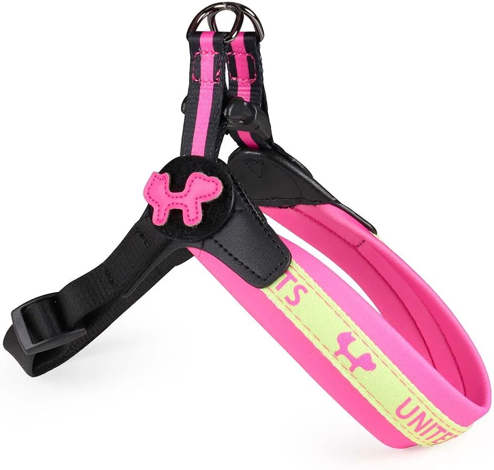 United Pettorina Complete Me in Nylon Fucsia e Gialla TG.2.5