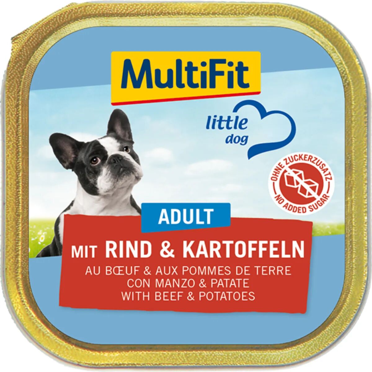 MULTIFIT Dog Vaschetta Multipack 11x150G MANZO E PATATE