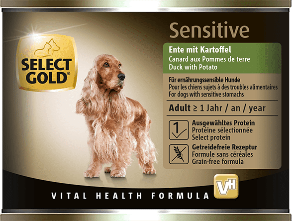 SELECT GOLD Sensitive Dog Lattina Multipack 6x200G ANATRA CON PATATE