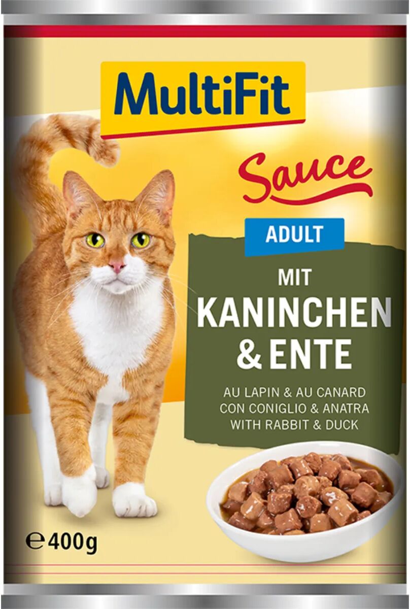 MULTIFIT Sauce Cat Lattina 400G CONIGLIO E ANATRA