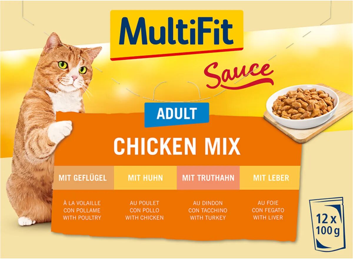 MULTIFIT Sauce Cat Busta Multipack 12x100G MIX CARNE BIANCA