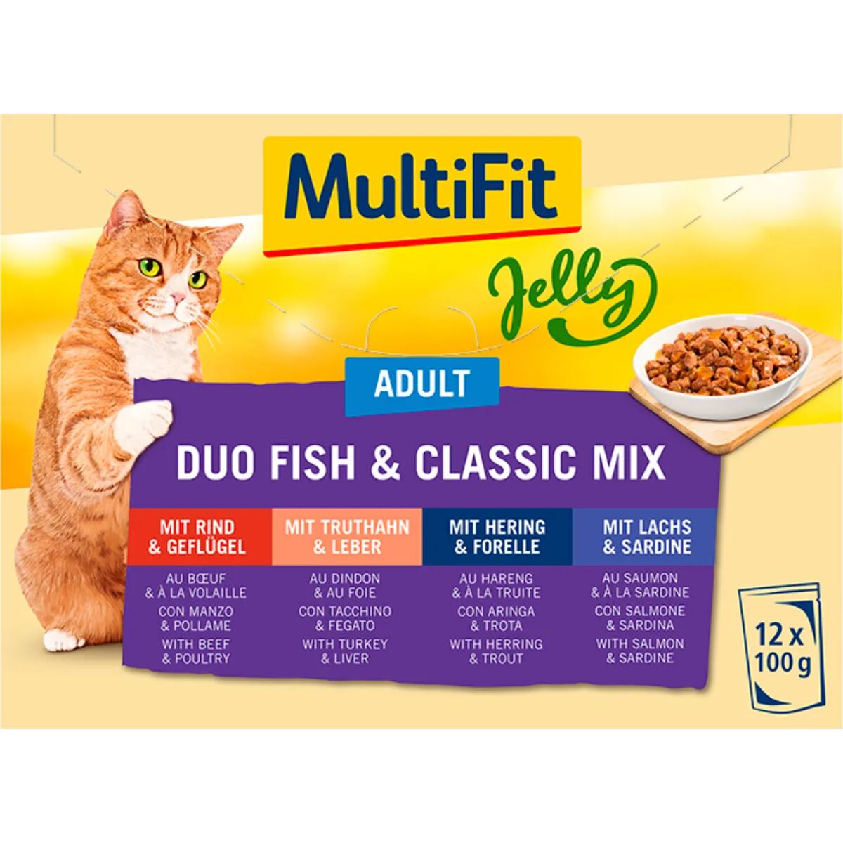 MULTIFIT Jelly Cat Busta Multipack 12x100G MIX CARNE E PESCE