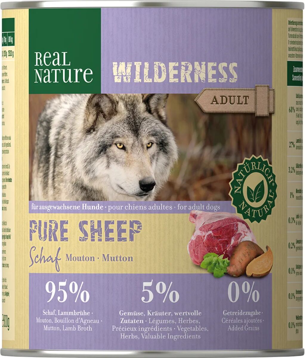 REAL NATURE Wilderness Dog Lattina 800G PECORA