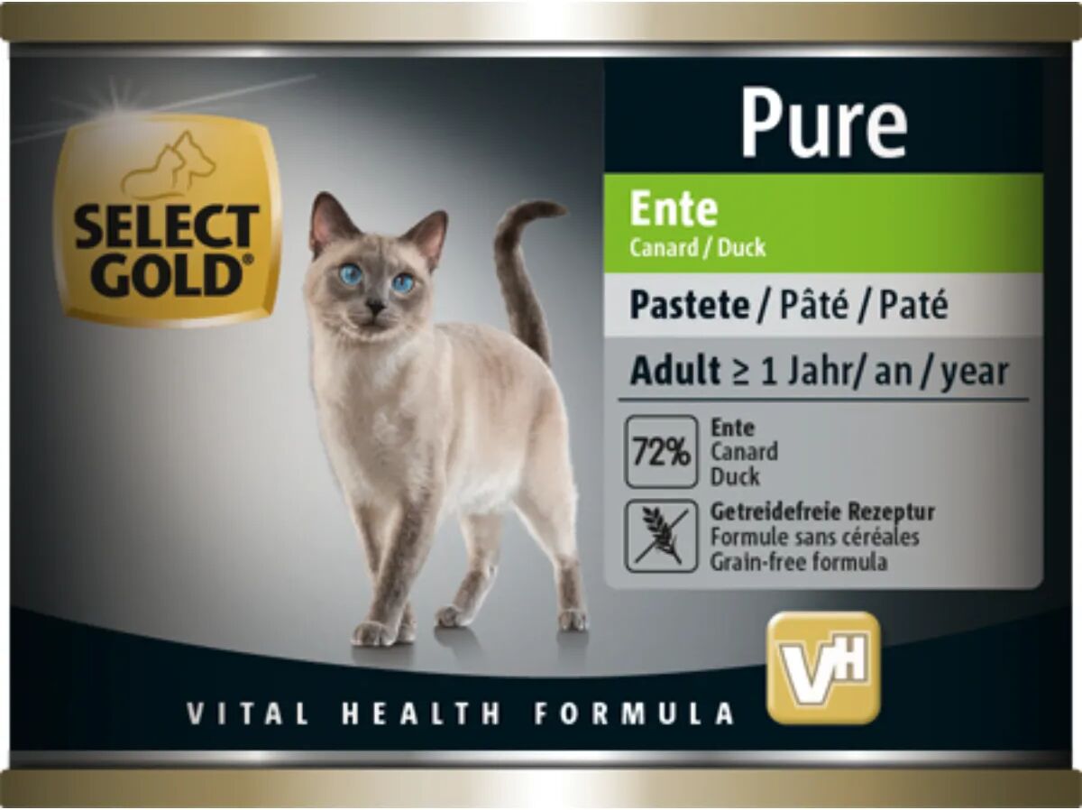 SELECT GOLD Pure Cat Adult Lattina Multipack 6x200G ANATRA