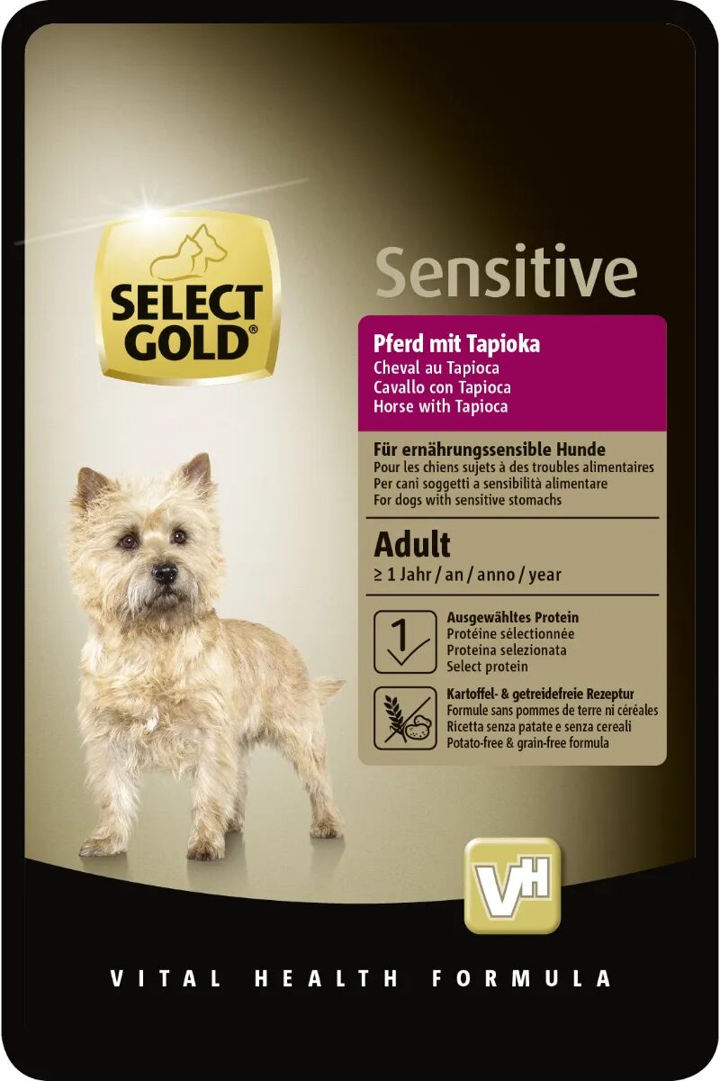 SELECT GOLD Sensitive Dog Busta Multipack 12x100G CAVALLO CON TAPIOCA