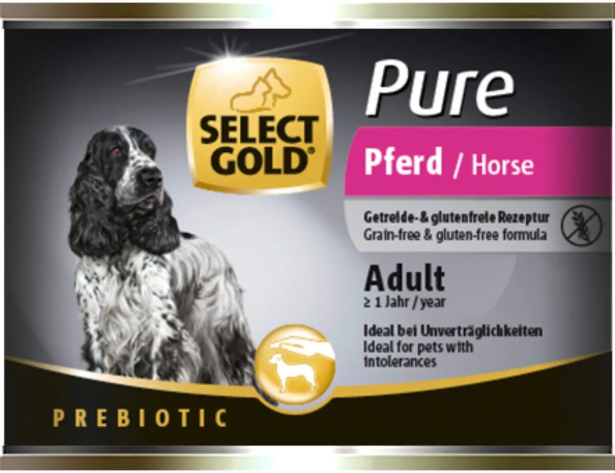 SELECT GOLD Pure Dog Lattina Multipack 6x200G CAVALLO