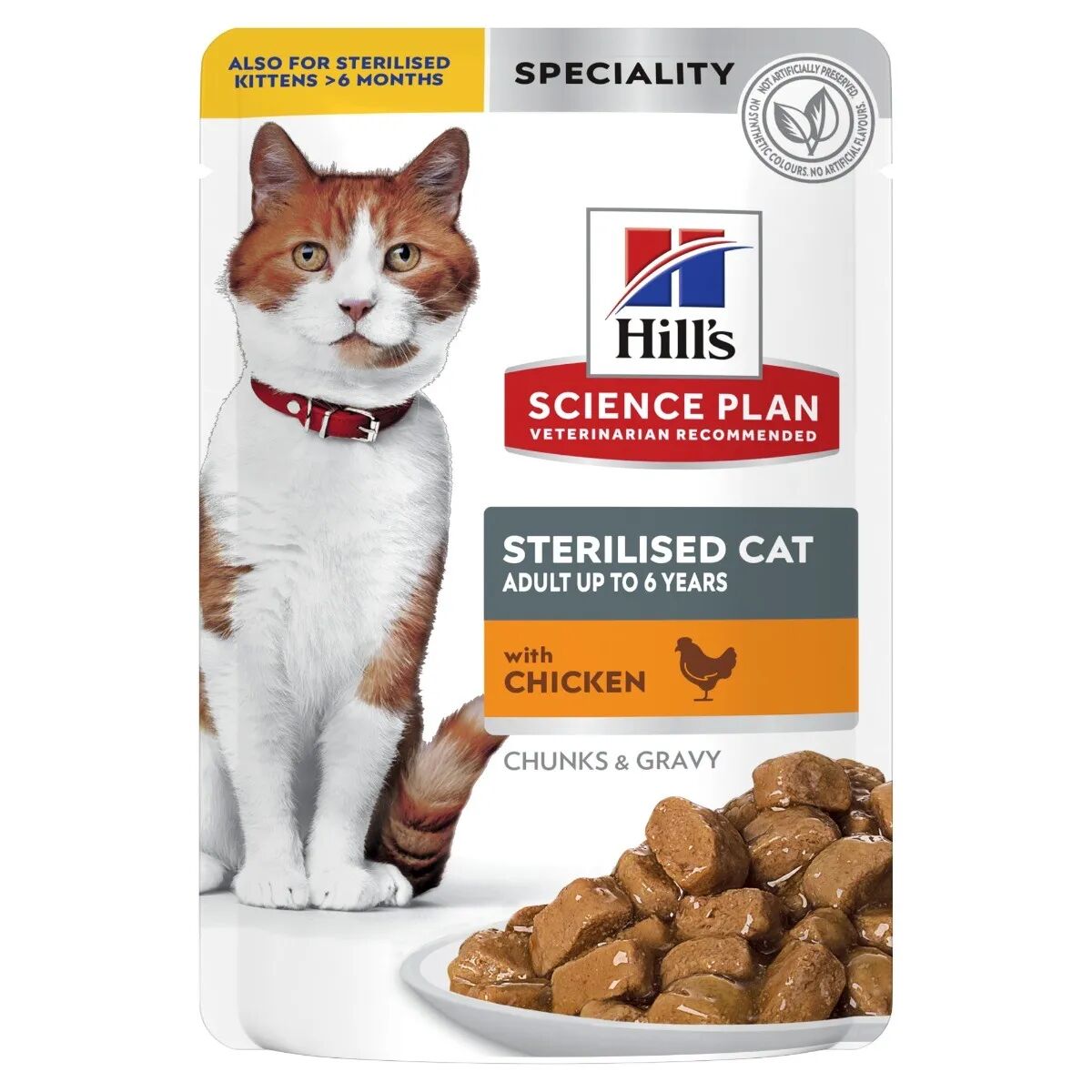 HILLS Hill's Science Plan Sterilised Cat Busta Multipack 12x85G POLLO