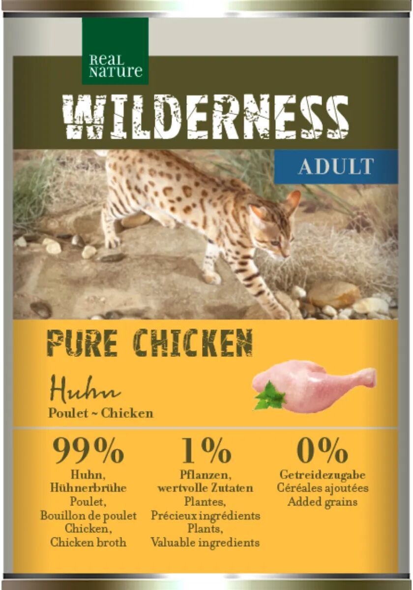 REAL NATURE Wilderness Cat Paté Lattina 400G POLLO