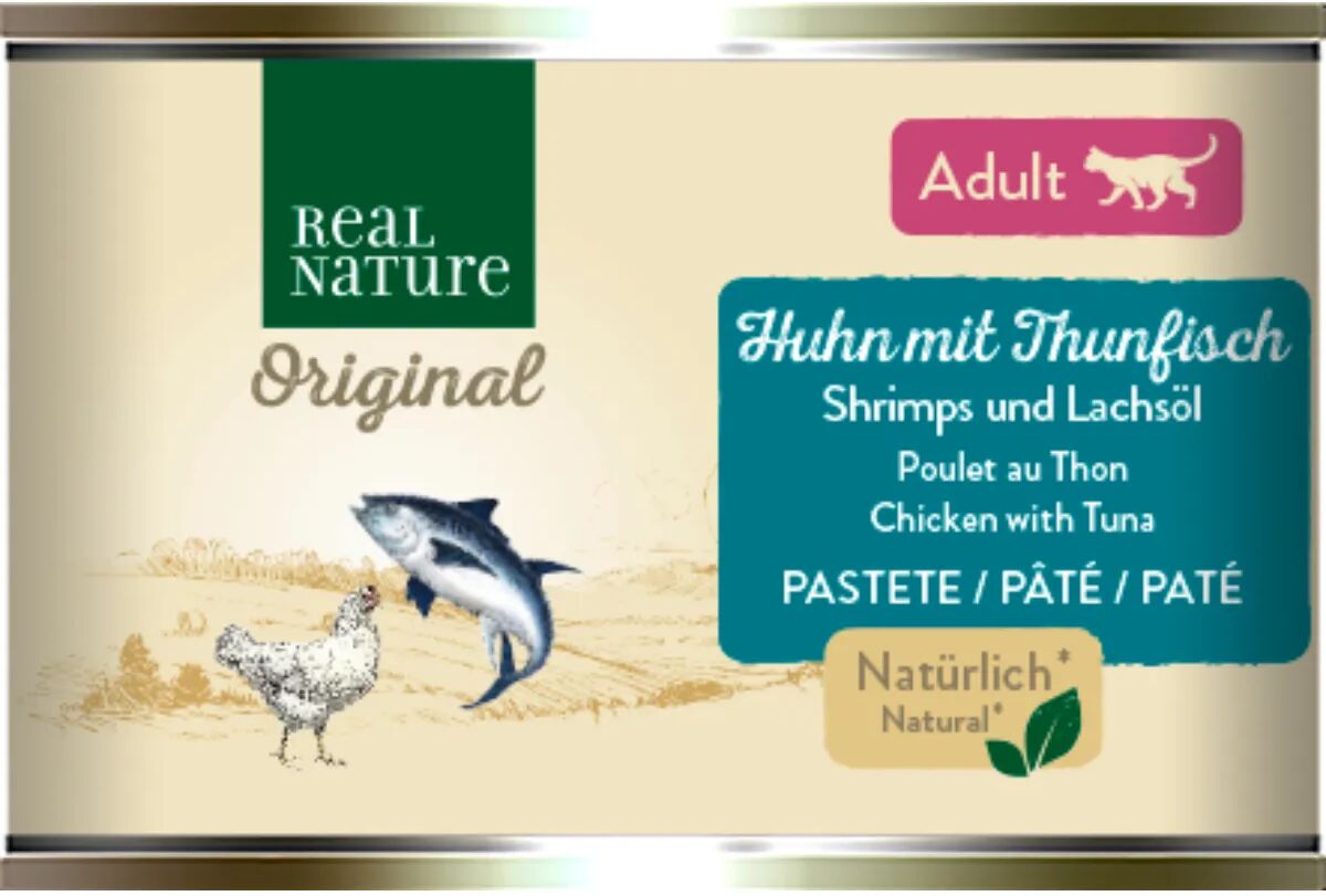 REAL NATURE Cat Lattina Multipack 6x200G POLLO E TONNO