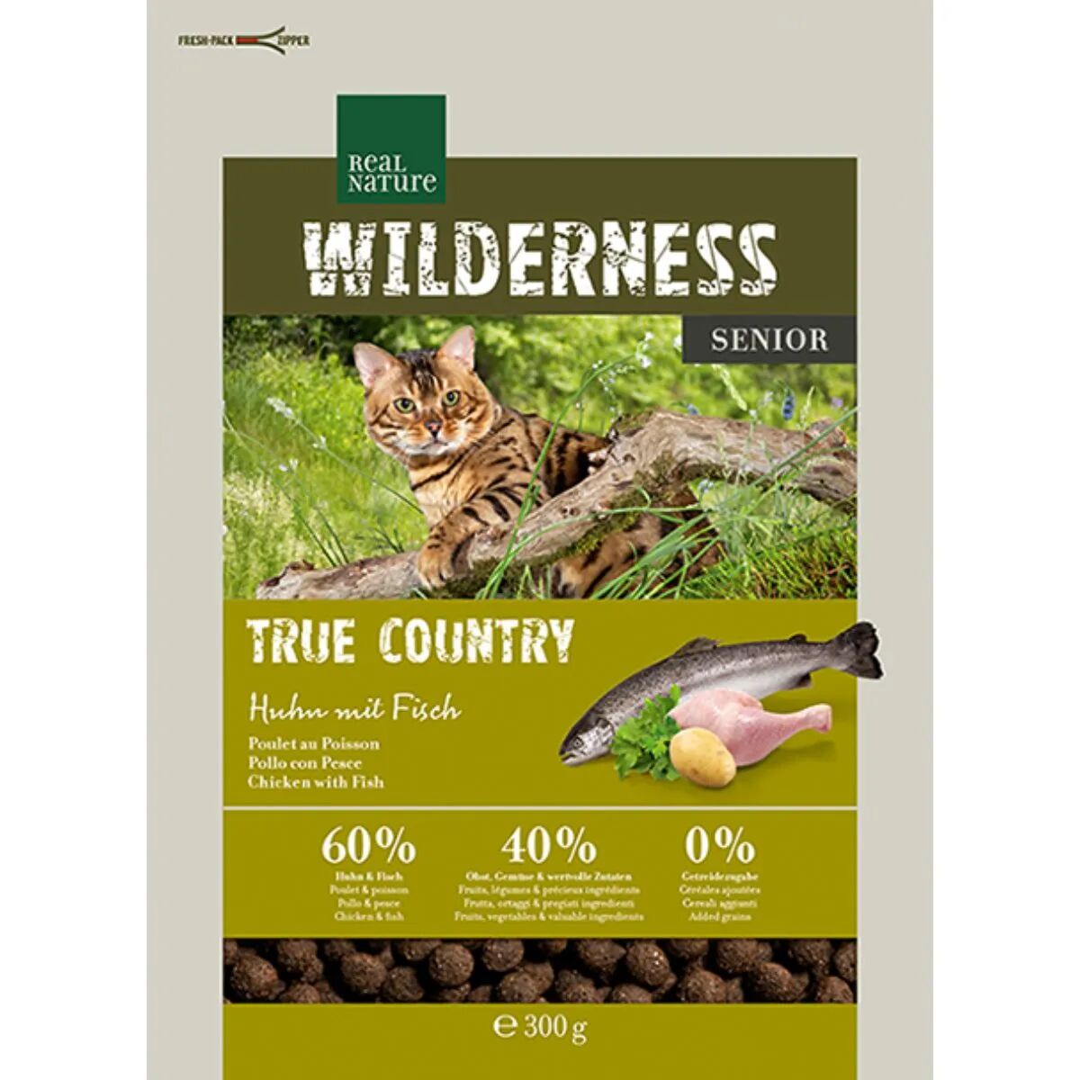 REAL NATURE Wilderness per Gatto Senior True Country Pollo con Pesce 300G