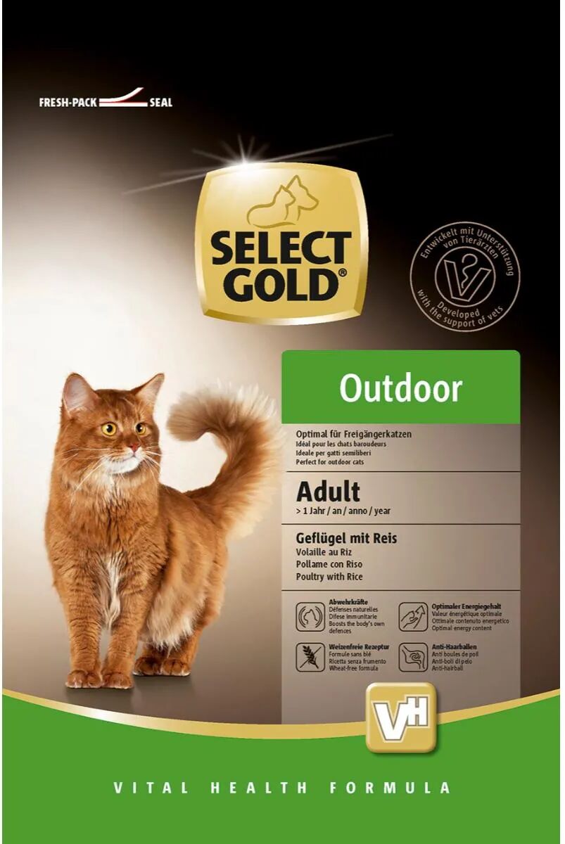 SELECT GOLD Selected Gold Gatto Dry Adult Outdoor Pollame Riso 400G