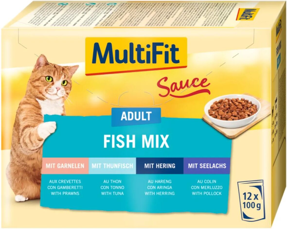 MULTIFIT Sauce Cat Busta Multipack 12x100G MIX PESCE