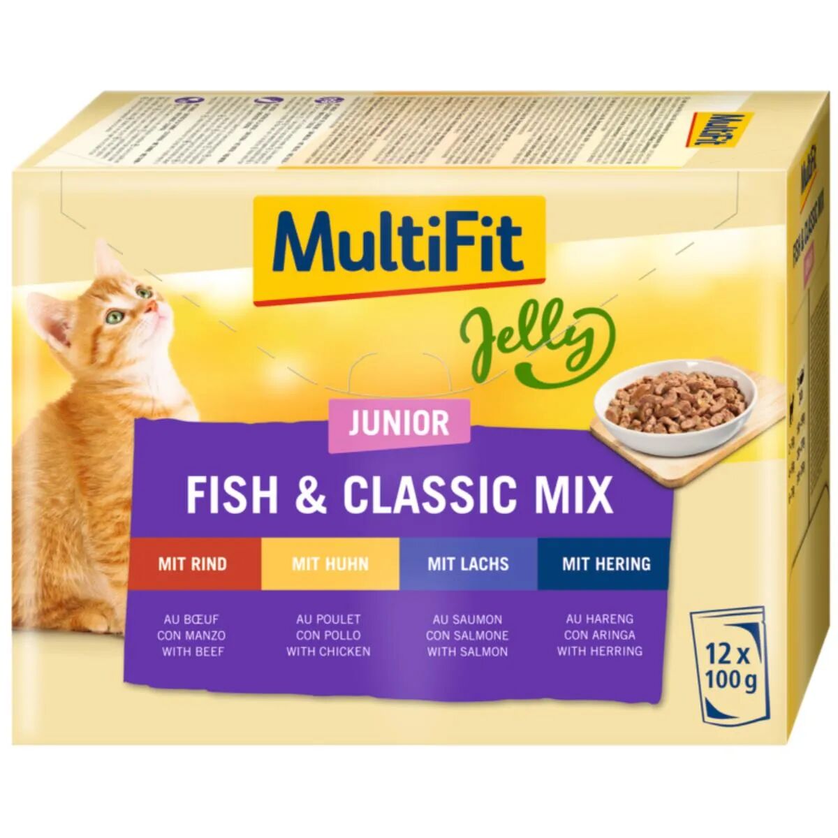 MULTIFIT Jelly Junior Busta Multipack 12x100G MIX CARNE E PESCE